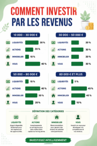 Femme méditant sur un plan d'investissement financier avec des graphiques boursiers sur son ordinateur.