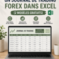 Capture d'écran d'un modèle de journal de trading Forex sur Excel.