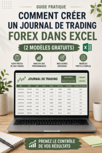 Capture d'écran d'un modèle de journal de trading Forex sur Excel.