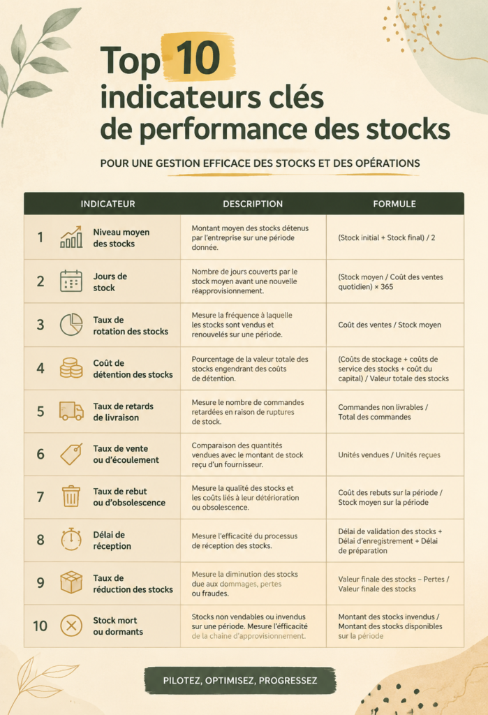 Femme utilisant un tableau pour analyser ses KPI d'inventaire.