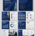 Un exemple de rapport annuel bien conçu illustrant des graphiques financiers et des analyses clés.