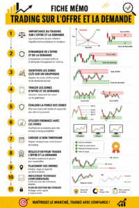 Un graphique illustrant le concept d'offre et de demande en trading