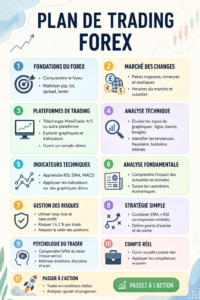 Femme analysant des graphiques de trading Forex