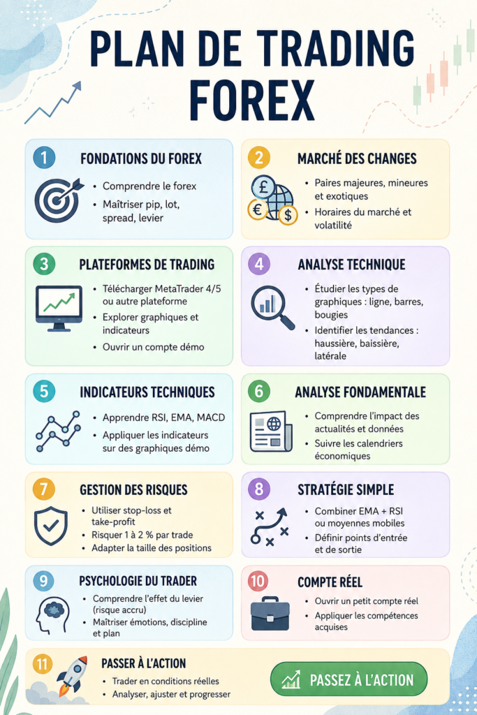Femme analysant des graphiques de trading Forex