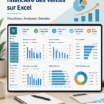 Tableau de bord Excel avec analyse financière des ventes