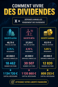 Une femme souriante consultant ses investissements en bourse, symbolisant la vie de dividendes.