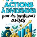 Femme investissant dans des actions à dividendes avec un ordinateur et un carnet.