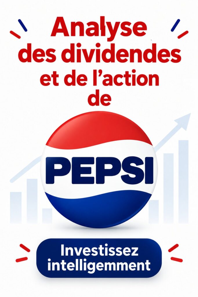 Analyse de l'action Pepsi avec graphiques de performance boursière.