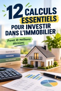 Femme utilisant un calculateur pour des calculs d'investissement immobilier