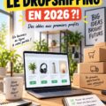 Femme en train de travailler sur son ordinateur, explorant le dropshipping en 2026.