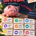 Série d'illustrations représentant des entreprises en difficulté financière, symbolisant la problématique de l'absence de bénéfices.