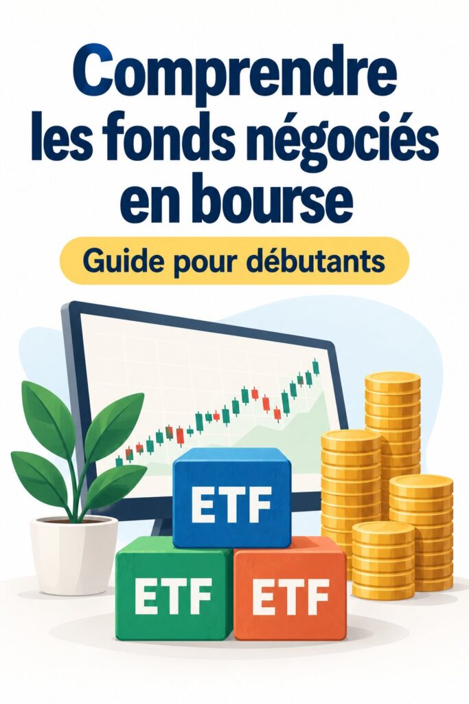 Femme regardant des graphiques financiers sur un ordinateur pour comprendre les ETFs