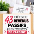 Femme souriante consultant ses finances pour créer des revenus passifs.