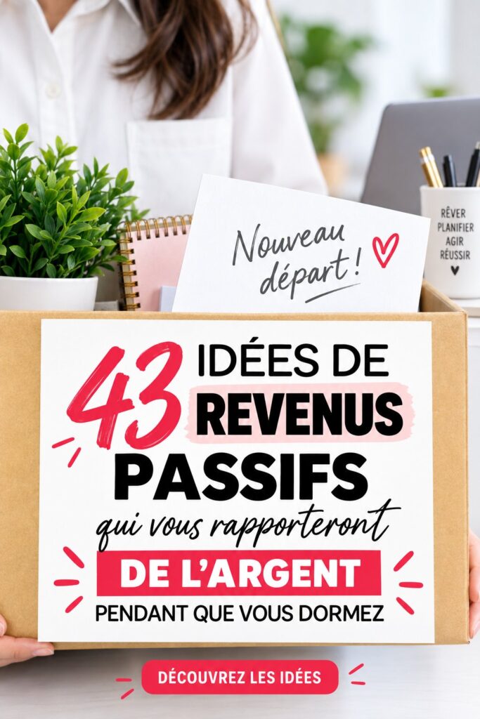 Femme souriante consultant ses finances pour créer des revenus passifs.