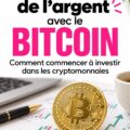 Femme regardant un graphique de cryptomonnaies sur son ordinateur, en pleine réflexion sur son investissement.