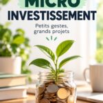 Femme consultant un smartphone sur les possibilités de micro-investissement.
