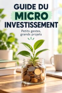 Femme consultant un smartphone sur les possibilités de micro-investissement.