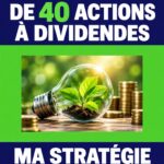 Portefeuille d'actions à dividendes avec graphiques et tableaux