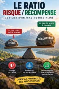 Femme consultante en finance examinant des graphiques d'investissement avec une calculatrice, réflexion sur le ratio risque/récompense.