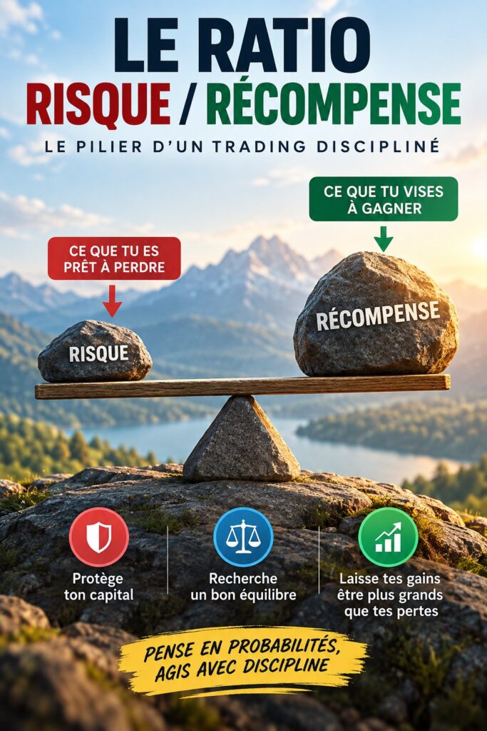 Femme consultante en finance examinant des graphiques d'investissement avec une calculatrice, réflexion sur le ratio risque/récompense.