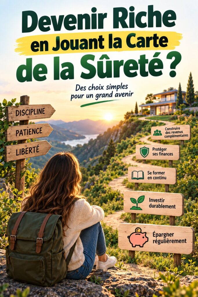 Femme investissant avec prudence pour s'enrichir