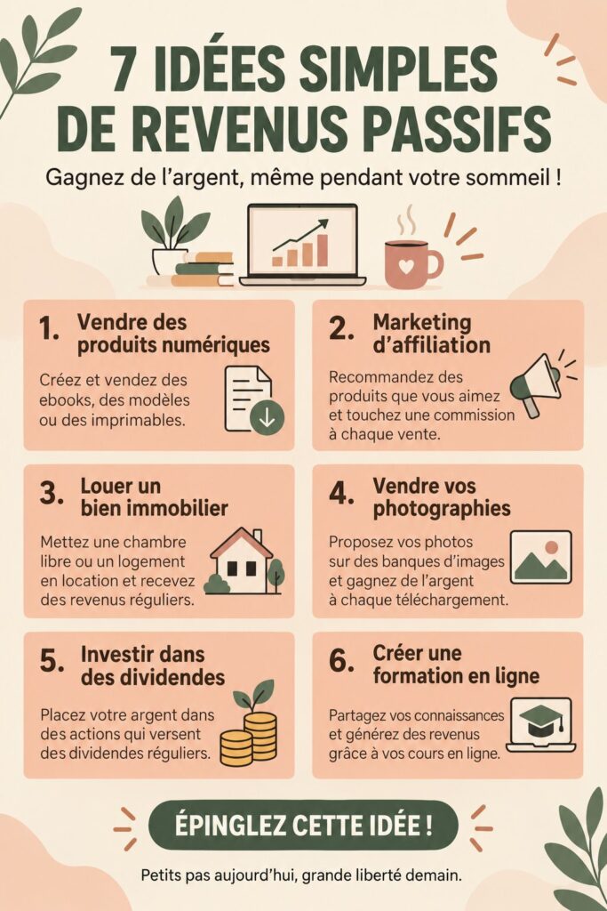 Femme consultant des idées pour générer des revenus passifs grâce à l'investissement.