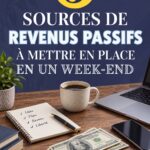 Femme utilisant un ordinateur pour explorer des idées de revenus passifs.