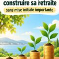 Image illustrant des actions à dividendes croissants, symbolisant la sécurité financière pour la retraite