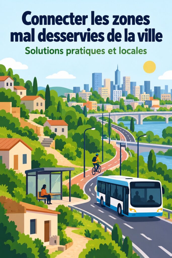 Image illustrant la connectivité urbaine avec des femmes utilisant différents modes de transport en ville.