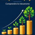 Une femme observant des chiffres sur un écran, illustrant le concept de CAGR et d'intérêts composés au sein de l'investissement.