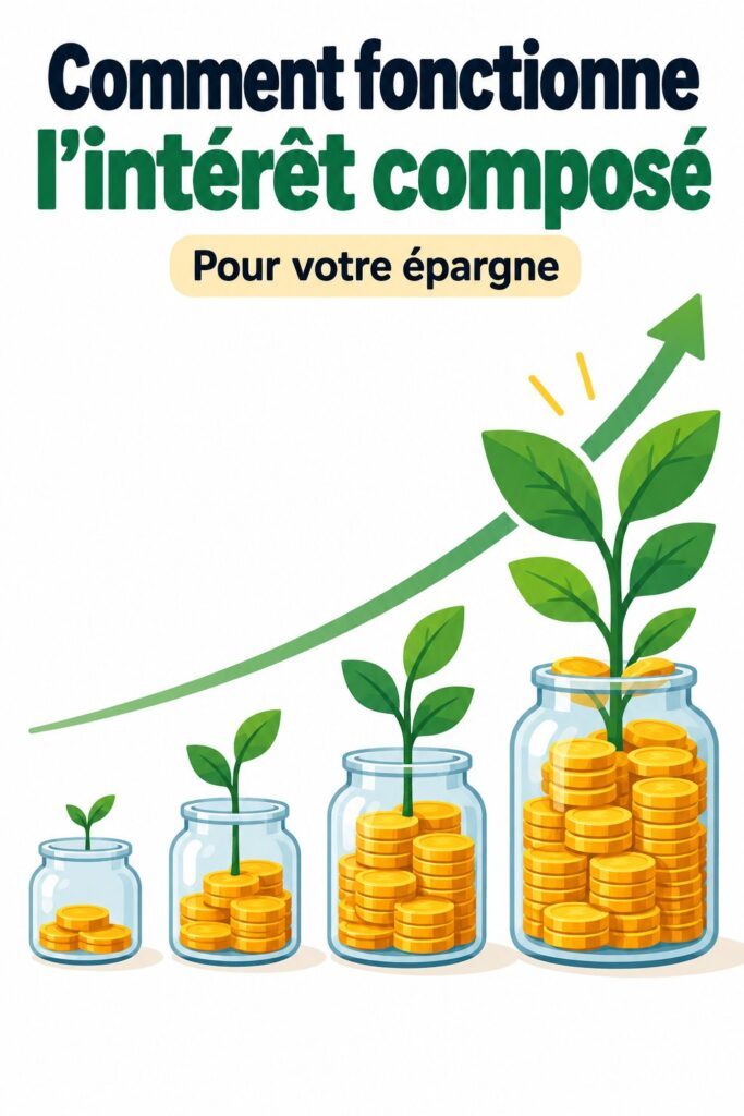 Illustration montrant l'importance de l'intérêt composé dans les investissements