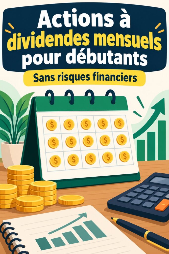 Femme consultant des graphiques financiers sur son ordinateur pour investir dans des actions à dividendes mensuels.
