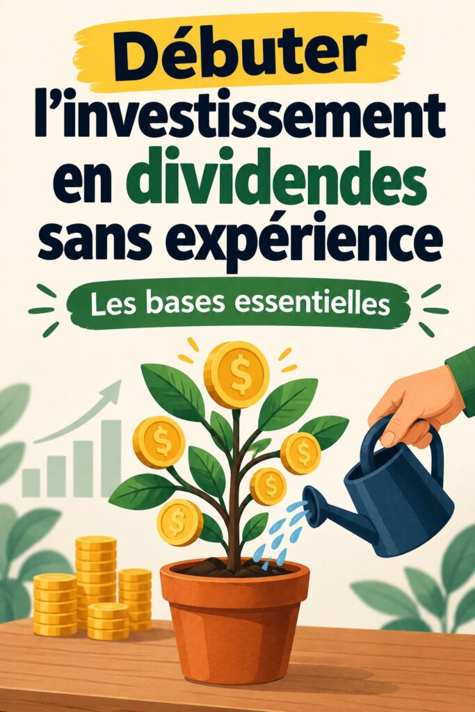 Femme souriante devant un graphique de dividendes croissants.