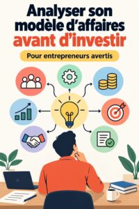 Femme évaluant un modèle d'affaires pour un investissement réussi.