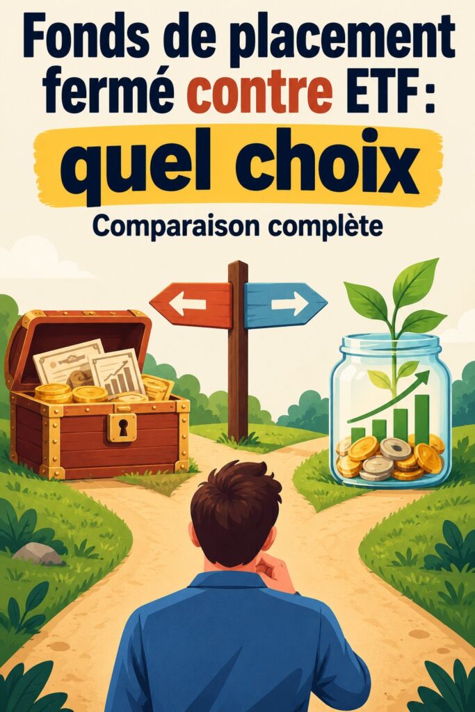Comparaison entre fonds de placement fermé et ETF pour un investissement éclairé.