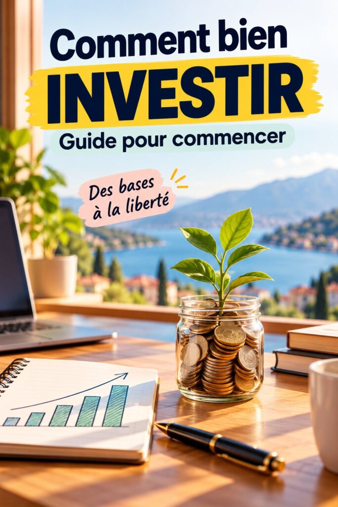Une femme souriante consulte des documents financiers pour apprendre à investir.