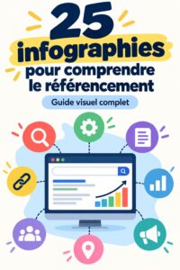 Infographie colorée sur le SEO pour les investisseuses
