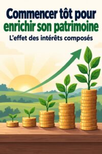 Une femme heureuse examinant ses investissements et les intérêts composés