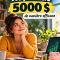 Femme regardant des graphiques d'investissement pour gérer ses 5000$