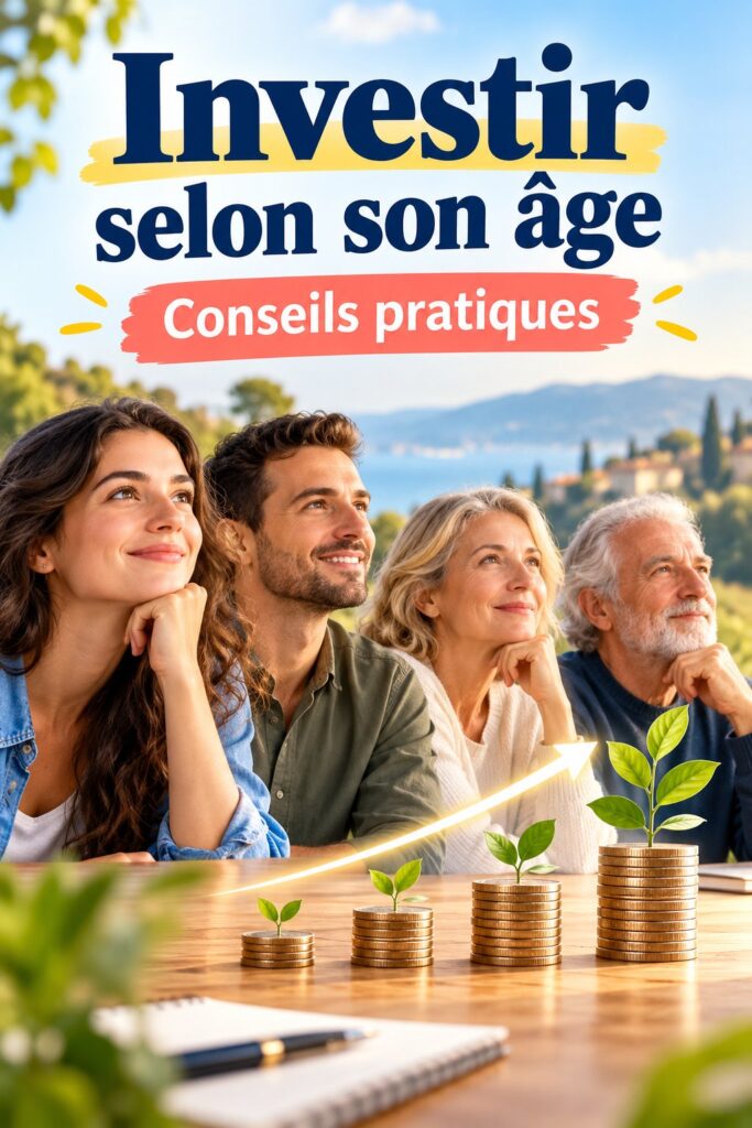 Femme réfléchissant à ses options d'investissement selon son âge.
