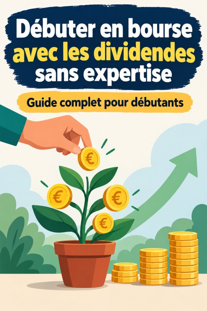 Femme lisant un livre sur l'investissement en bourse avec des dividendes.