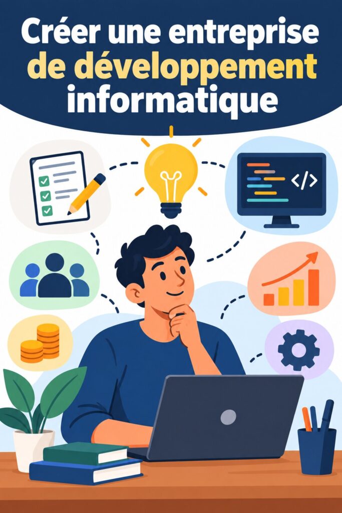 Femme investissant dans des entreprises de développement logiciel sur son ordinateur