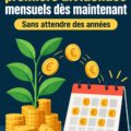 Femme souriante exprimant sa satisfaction après avoir perçu des dividendes mensuels.