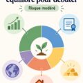 Une femme souriante examinant des graphiques sur un ordinateur pour créer son portefeuille d'investissement.