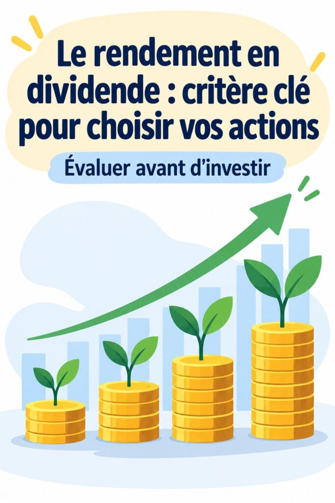 Image illustrant le rendement en dividende pour des décisions d'investissement éclairées.