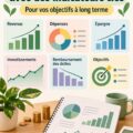 Tableau de bord financier avec des graphiques et des indicateurs clés visibles.