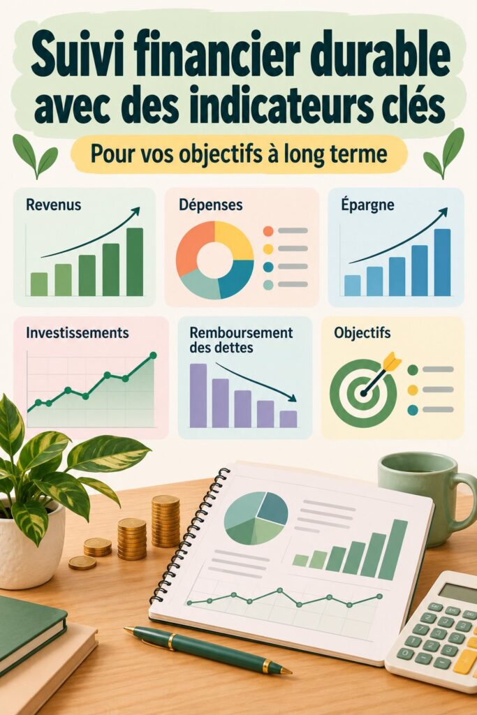 Tableau de bord financier avec des graphiques et des indicateurs clés visibles.