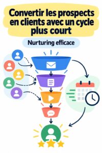 Femme en train de discuter avec un groupe sur la prospection de leads pour augmenter les ventes.